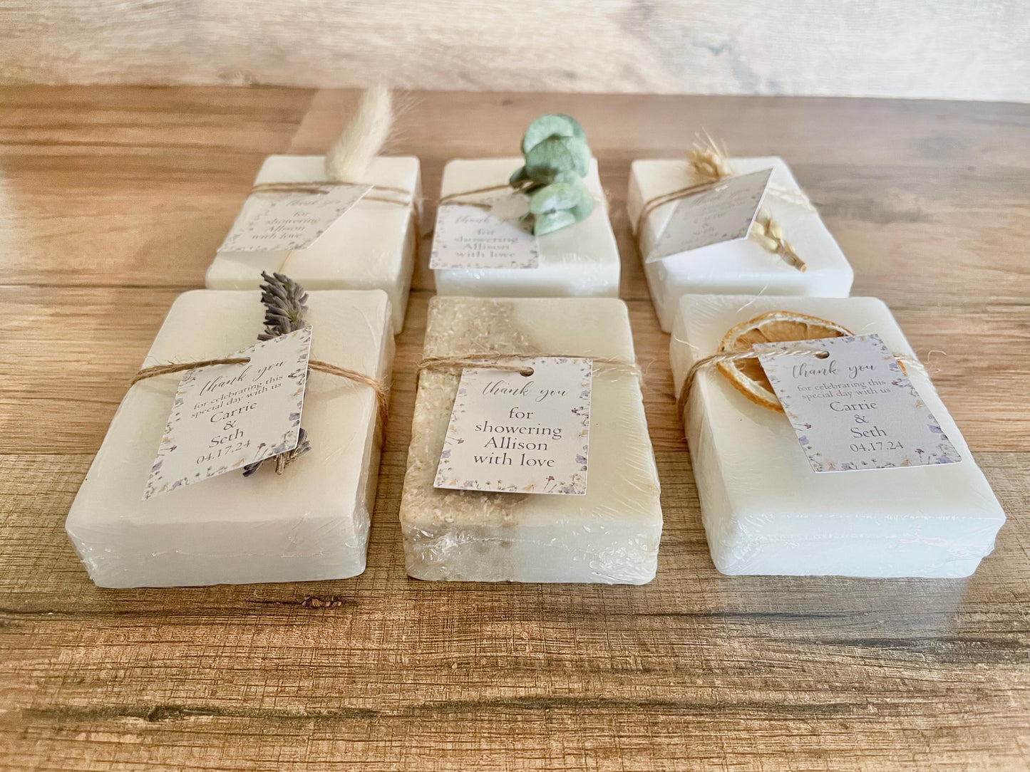 Purple Butterfly Bridal Shower Soap Favors, Set of 8