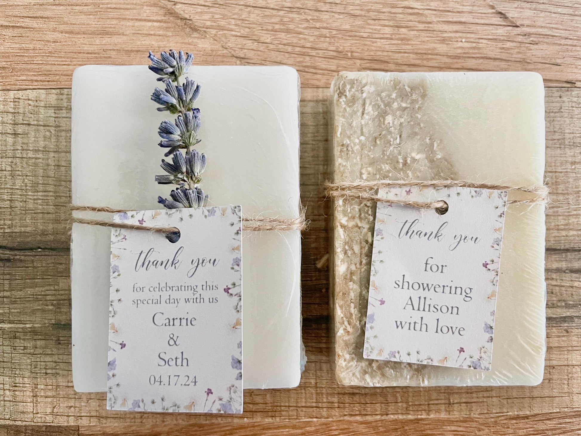 Bridal Shower Favors for Guests in Bulk Soap Favors Purple and Yellow Floral Wedding