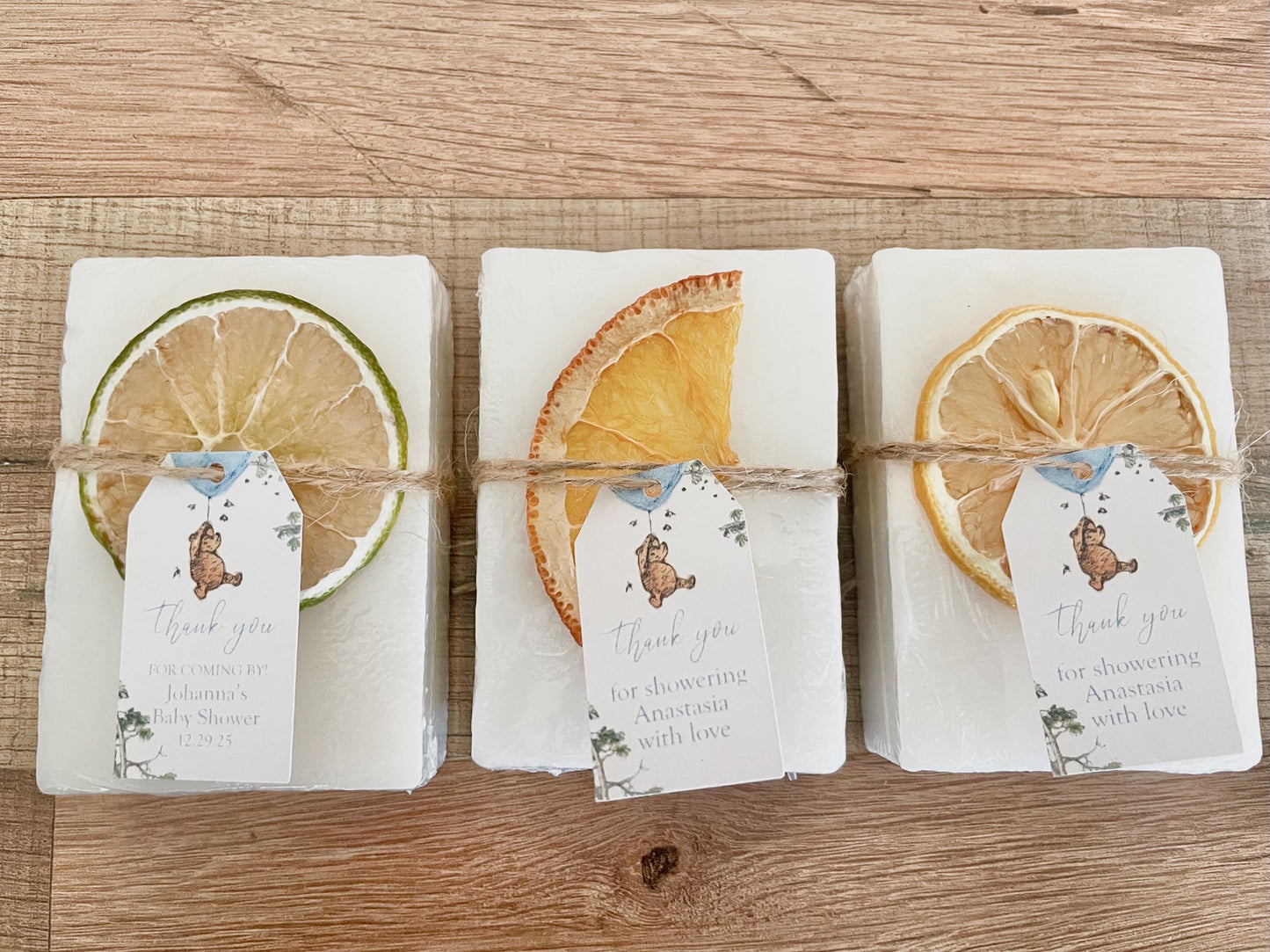 Winnie the Pooh Baby Shower Favors Soaps set of 8