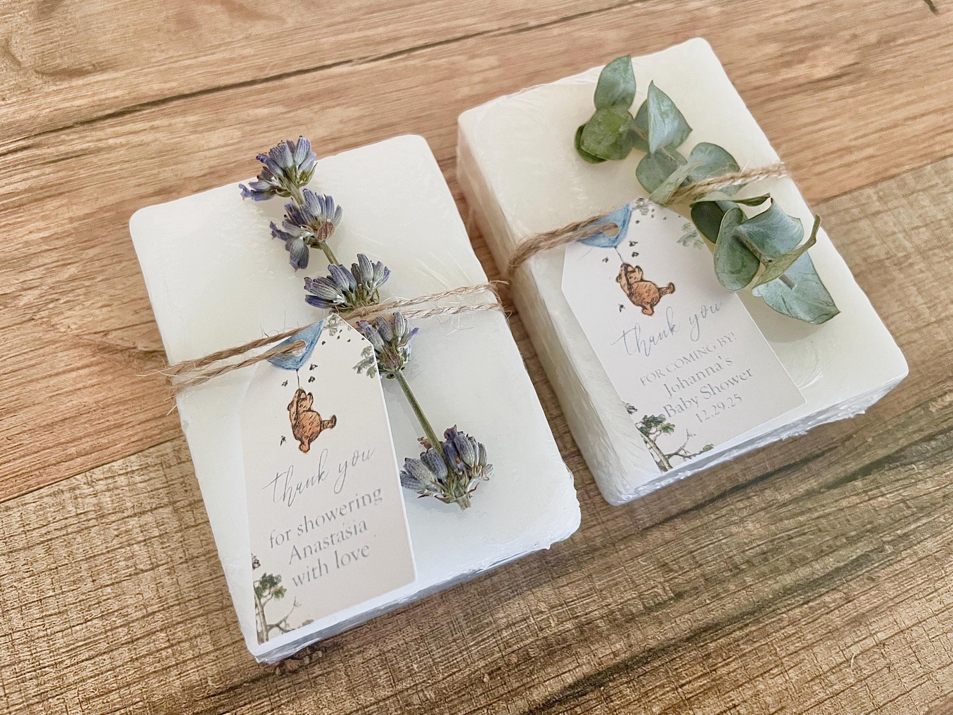 Winnie the Pooh Baby Shower Favors Soaps set of 8