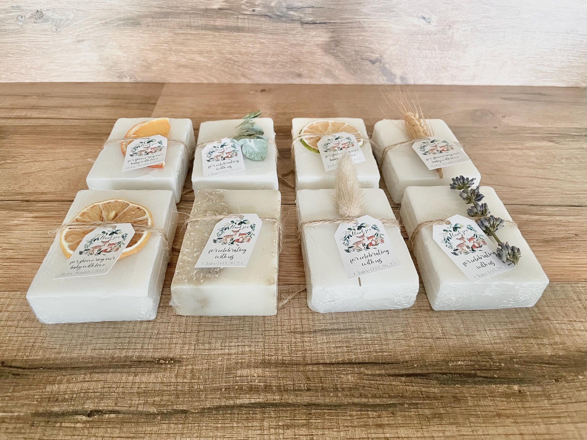 Woodland Baby Shower / Birthday Party Soap Favors Set of 8