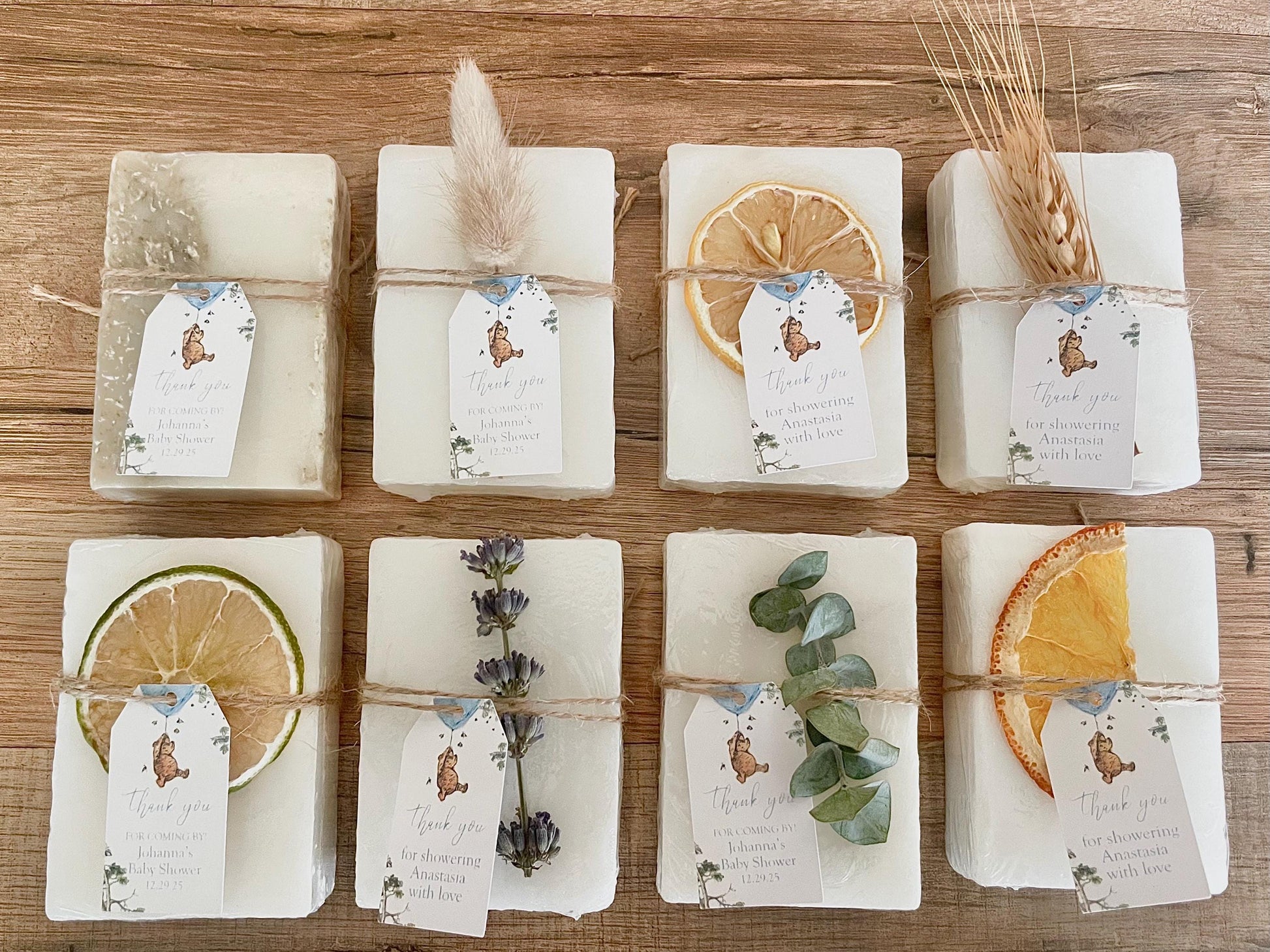 Winnie the Pooh Baby Shower Favors Soaps set of 8