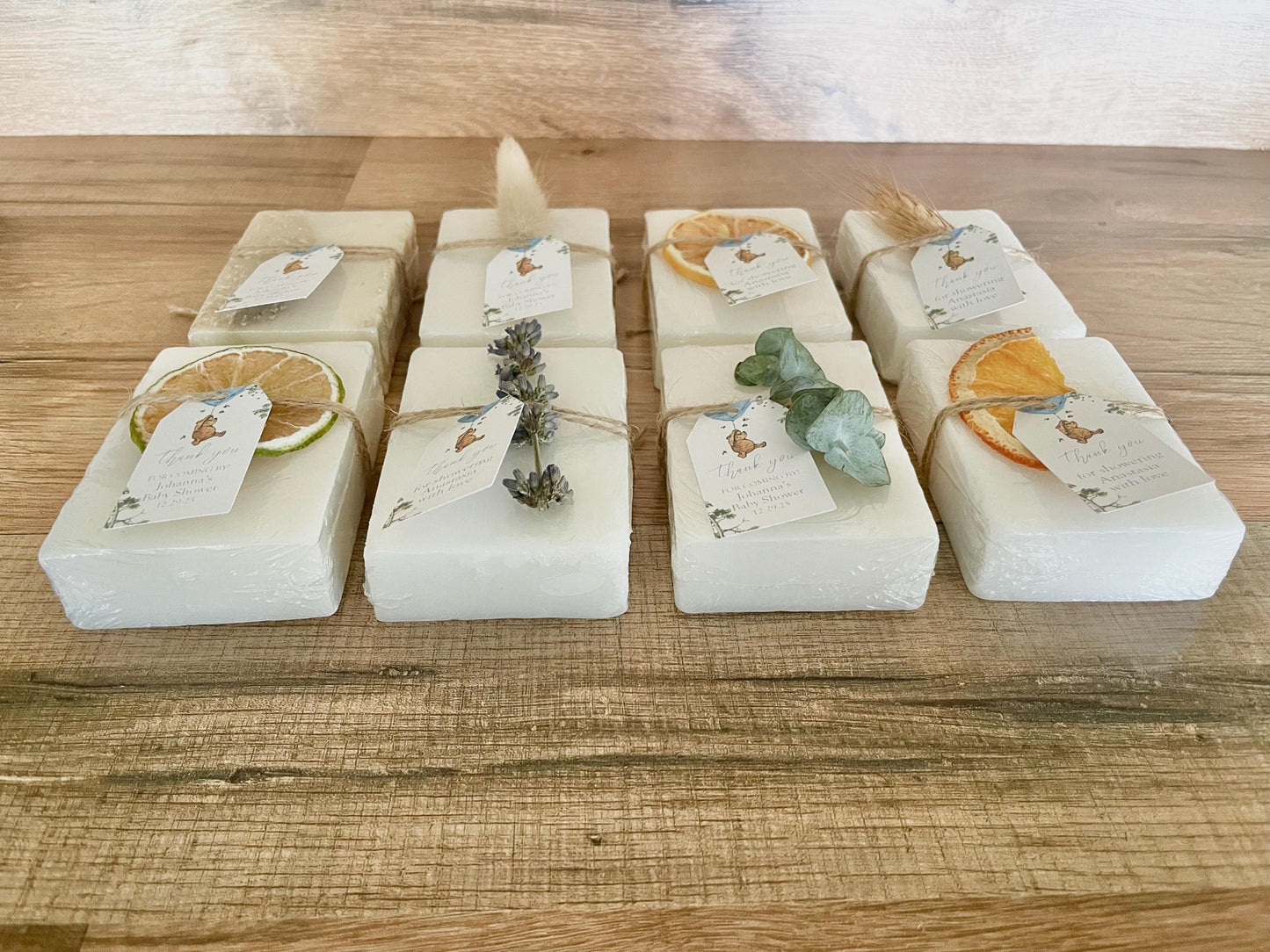 Winnie the Pooh Baby Shower Favors Soaps set of 8