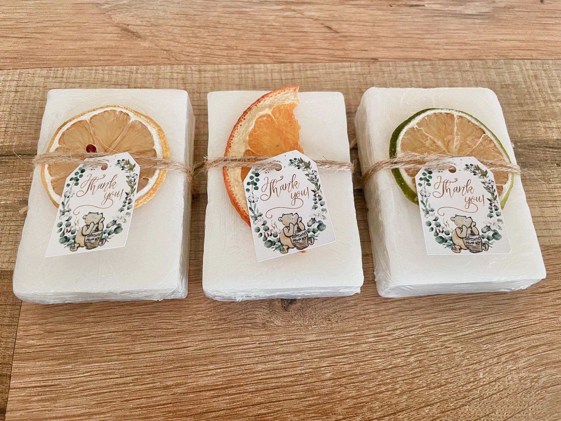 Winnie the Pooh Baby Shower Favors Soaps set of 8