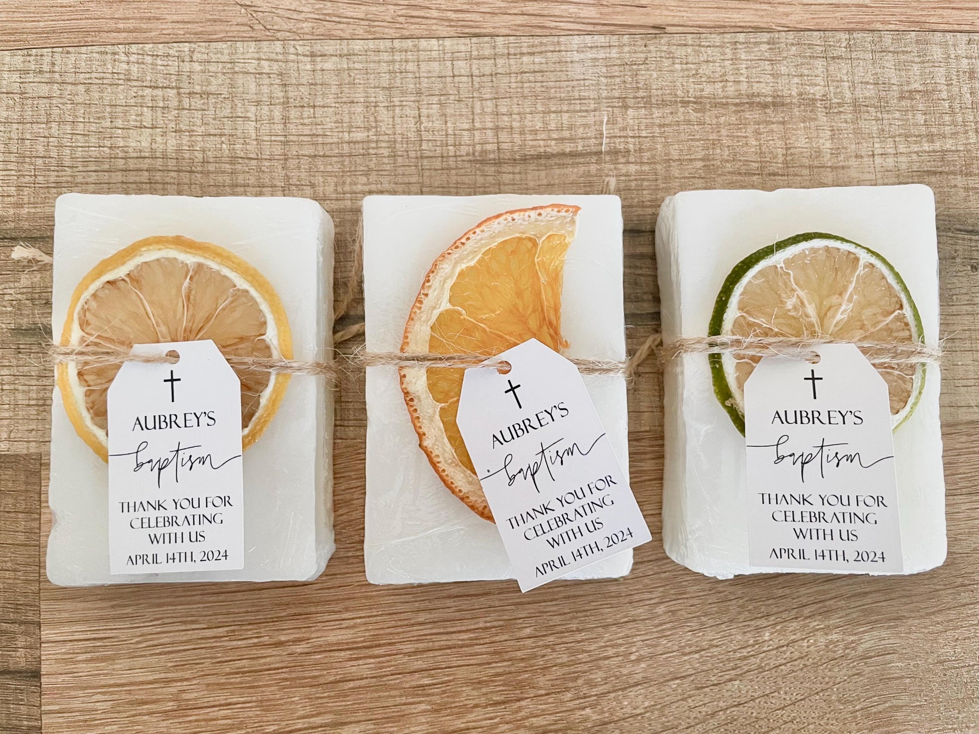 Baptism & Christening Soap Favors – Handmade Guest Gifts
