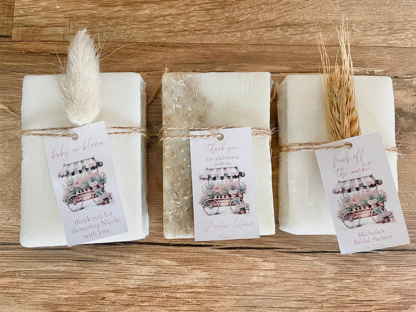 Fresh Off the Market Bridal Shower Favors - Baby in Bloom Shower Favors - Locally Grown Baby Shower Favors