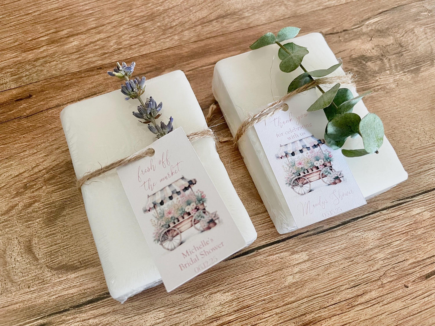 Fresh Off the Market Bridal Shower Favors - Baby in Bloom Shower Favors - Locally Grown Baby Shower Favors