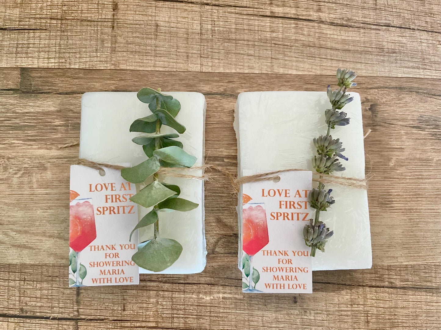 Love at first spritz bridal shower favors, aperol spritz bridal shower, handmade soap bar favors for guests