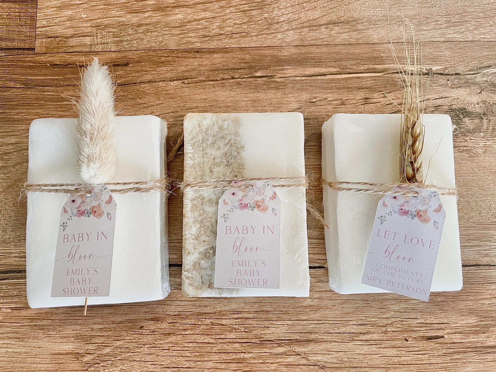 baby in bloom baby shower favors