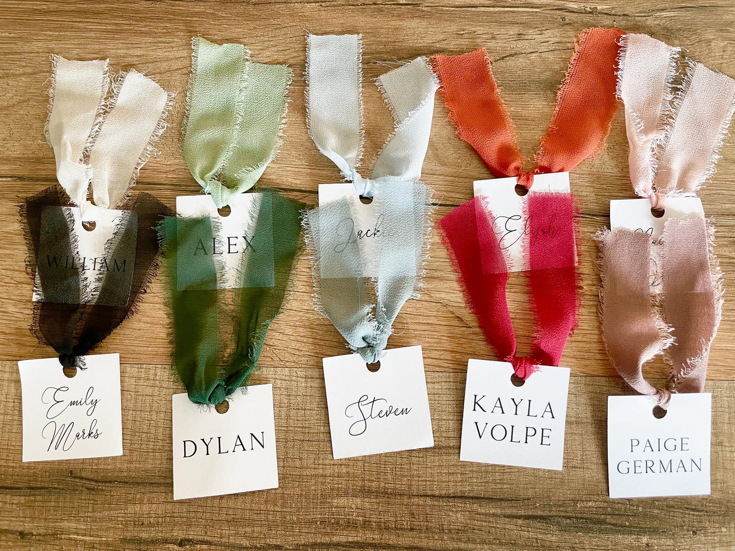 name cards for wedding