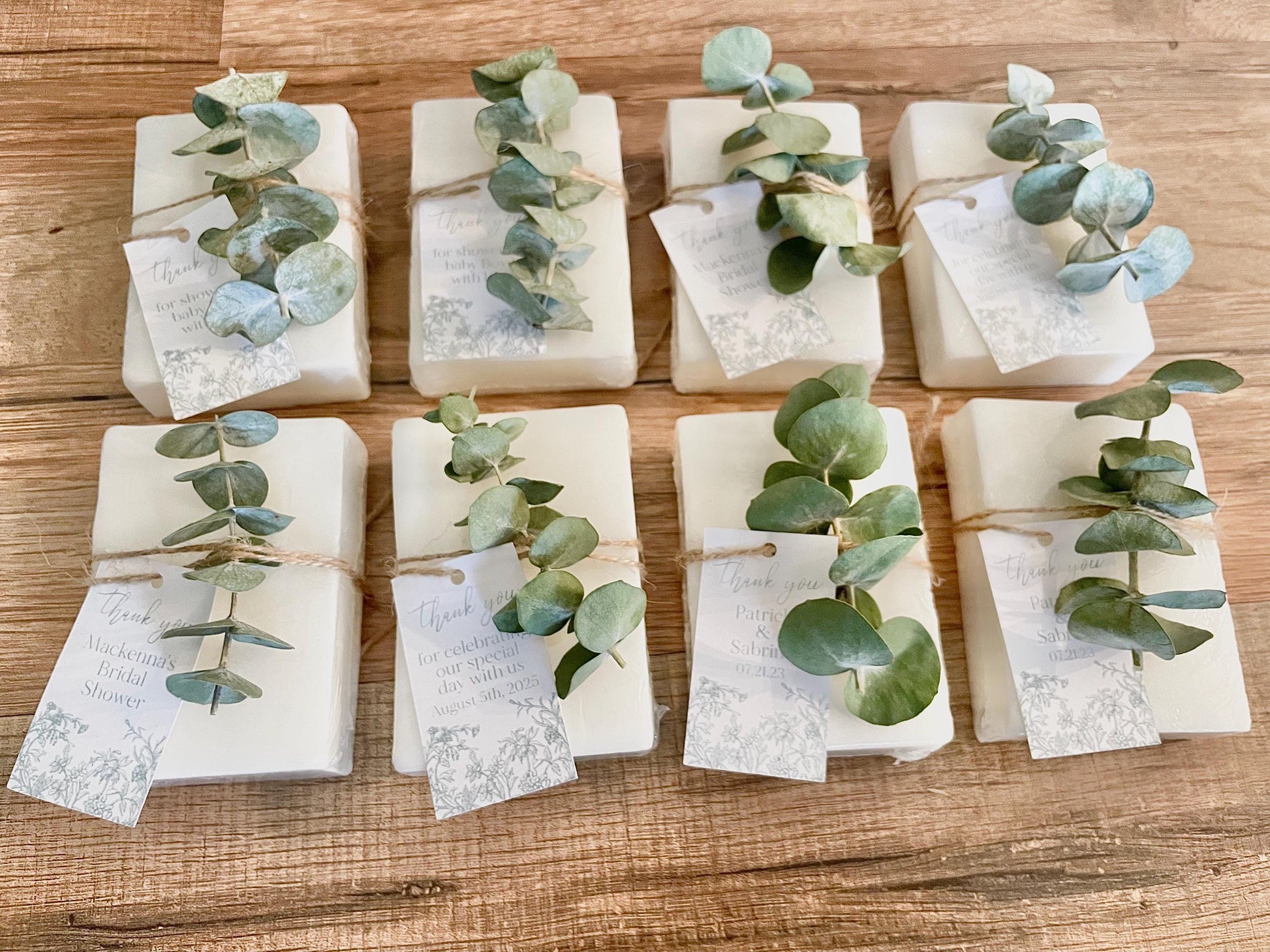 Handmade Soap Favors for Bridal Shower with Personalized Tag, Personalized Wedding Favors, Custom Soap Favors for Baby Shower