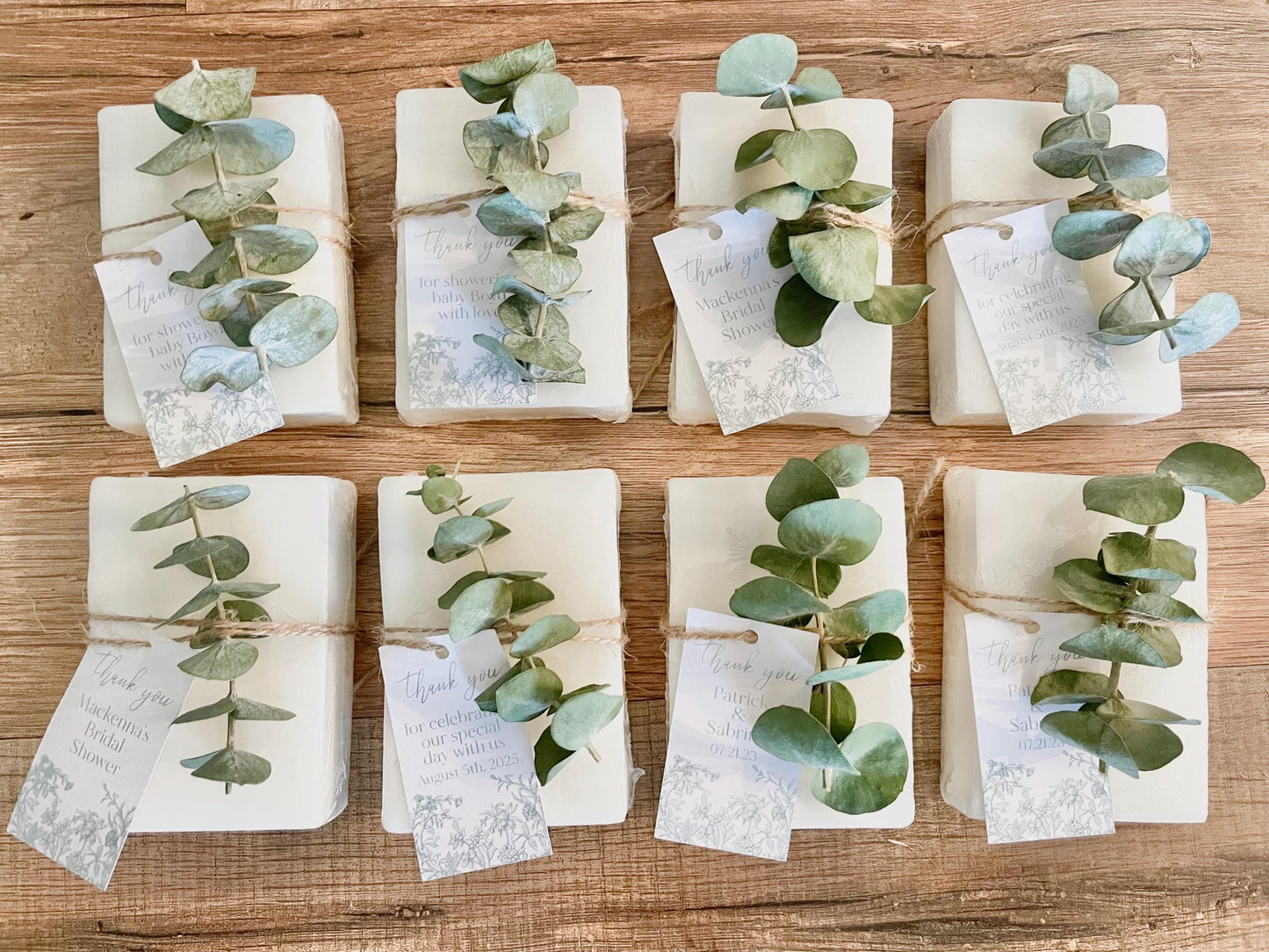 Handmade Soap Favors for Bridal Shower with Personalized Tag, Personalized Wedding Favors, Custom Soap Favors for Baby Shower