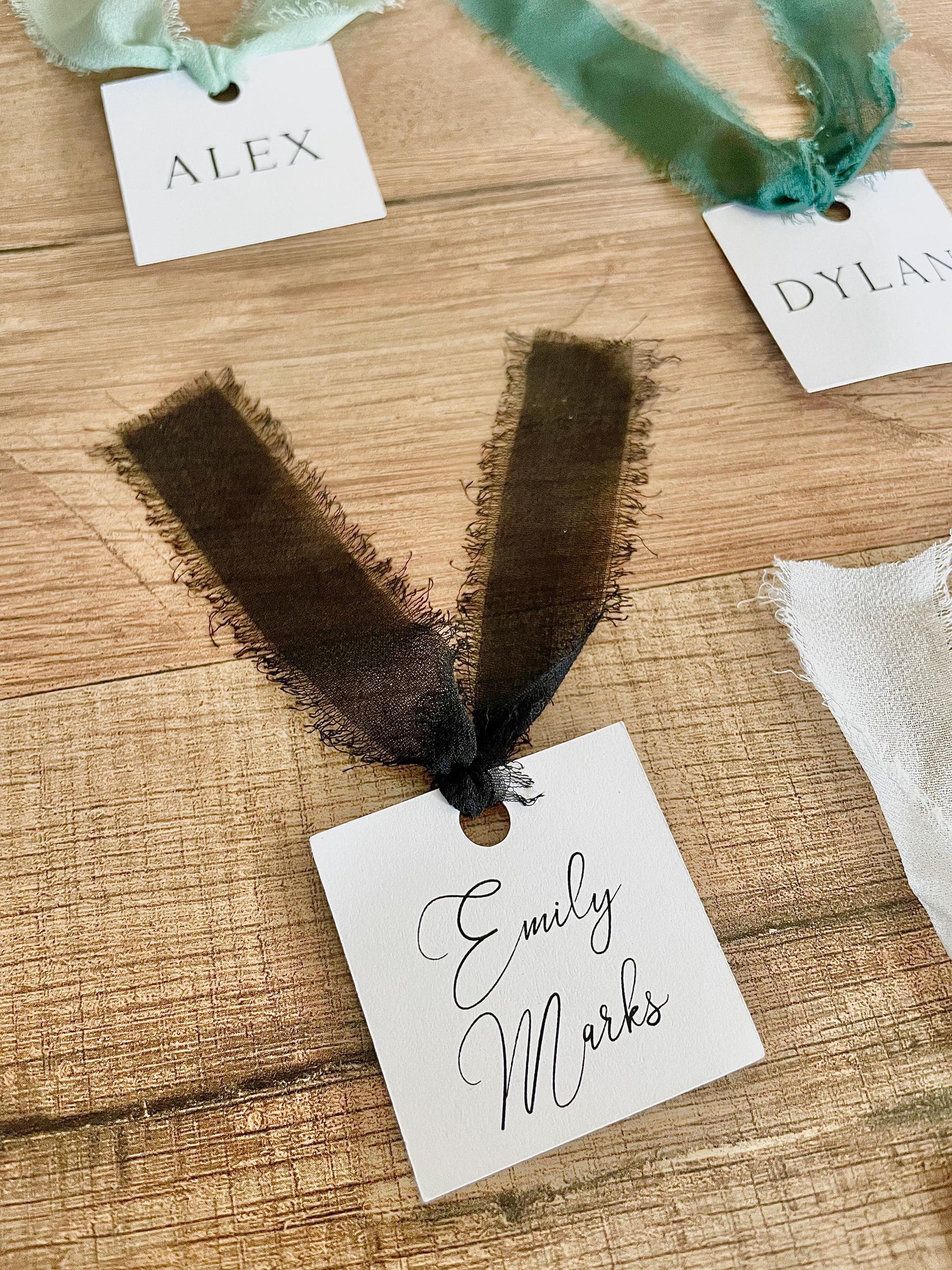 personalized name cards for wedding seating chart