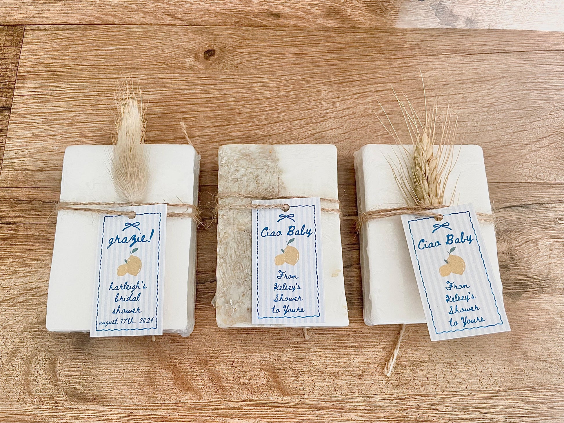 “ciao baby” lemon baby shower favors