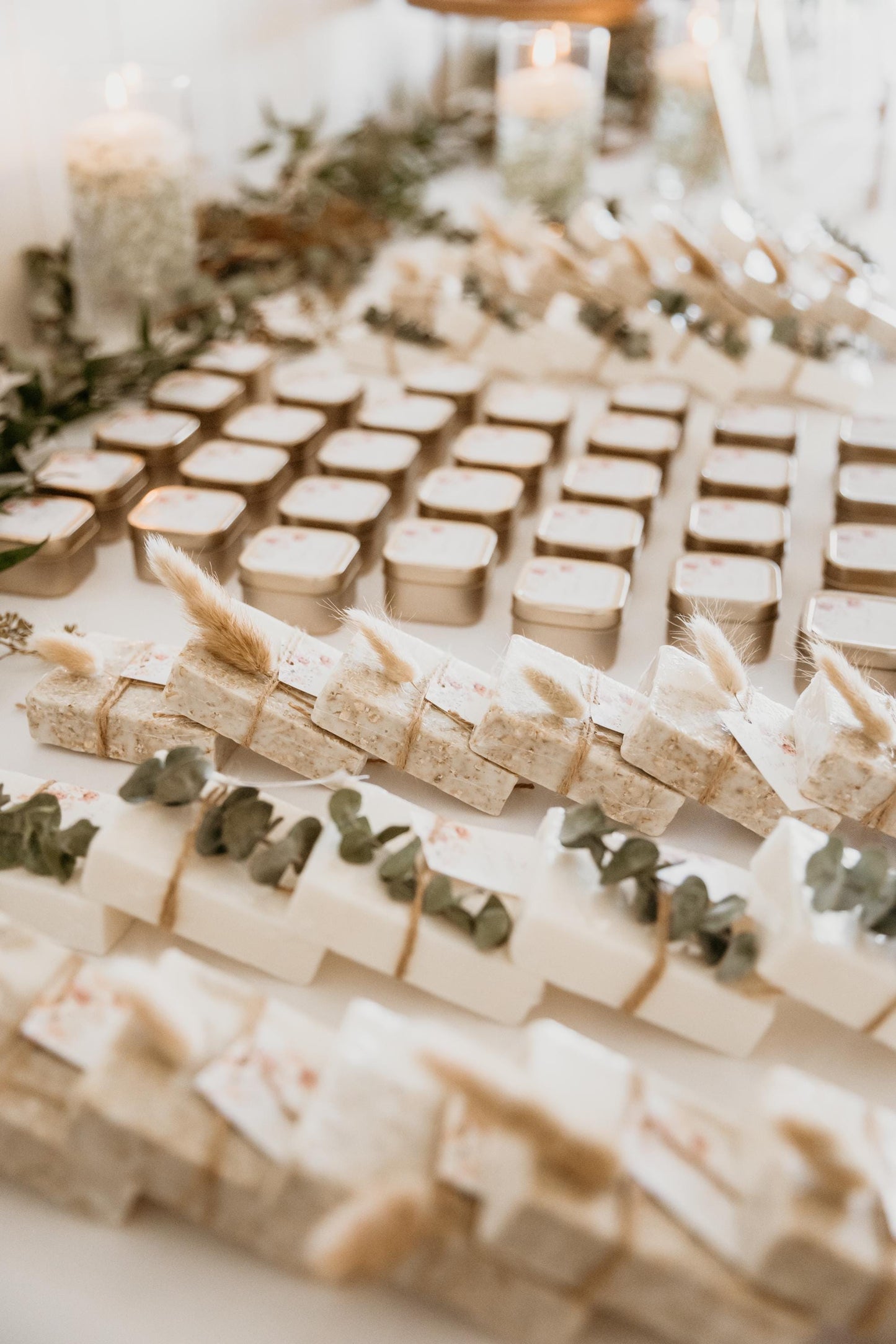 Mini Gold Tin Candle Wedding Favors - Personalized Candle Gift for Guests – Bridal Shower Favor