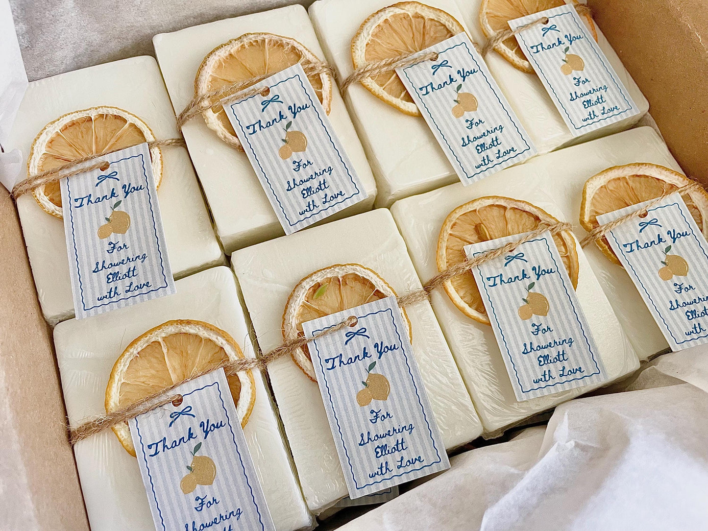 Ciao Baby Shower Favors – Custom Lemon Soap Bars