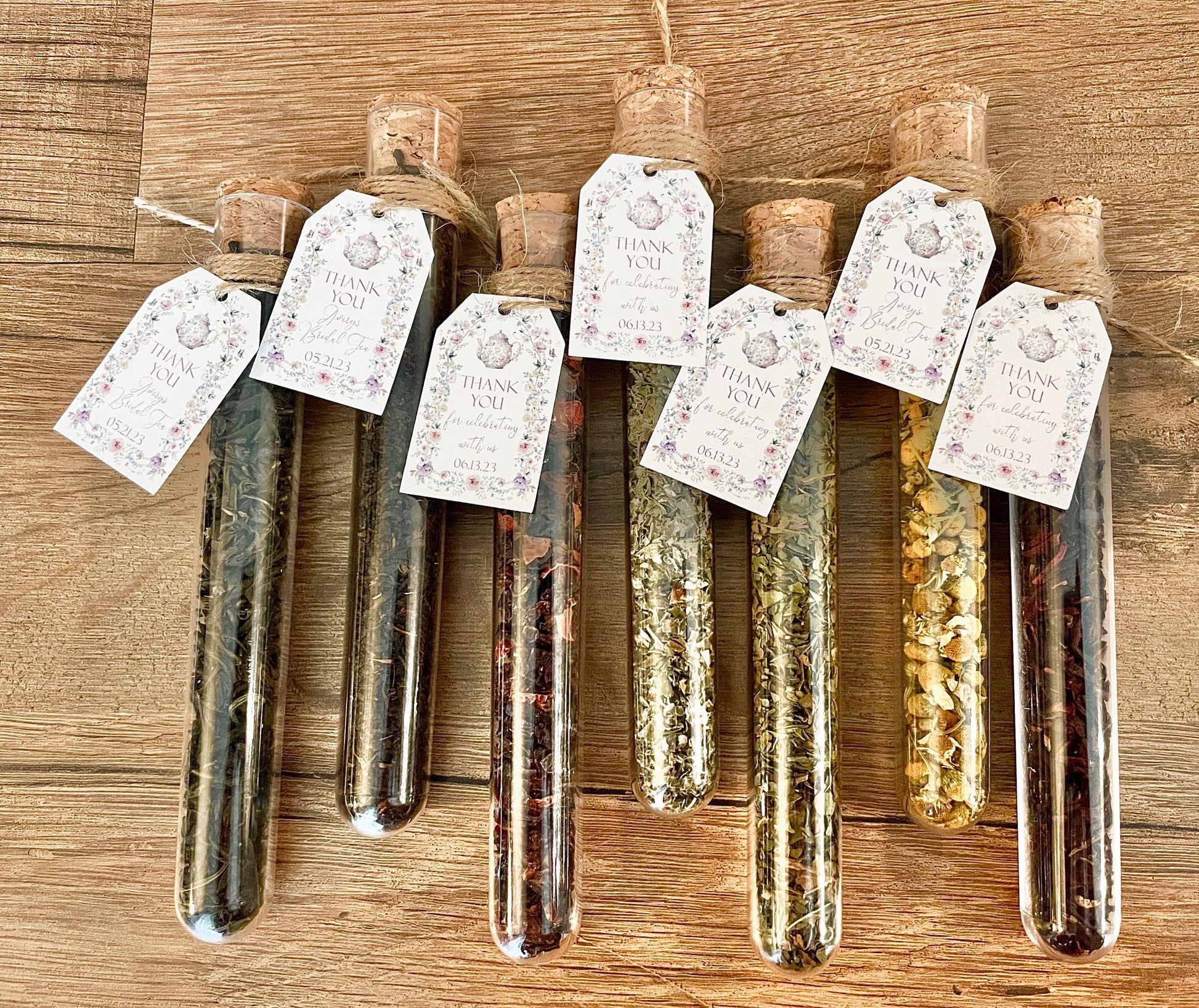 personalized bridal tea party shower favors