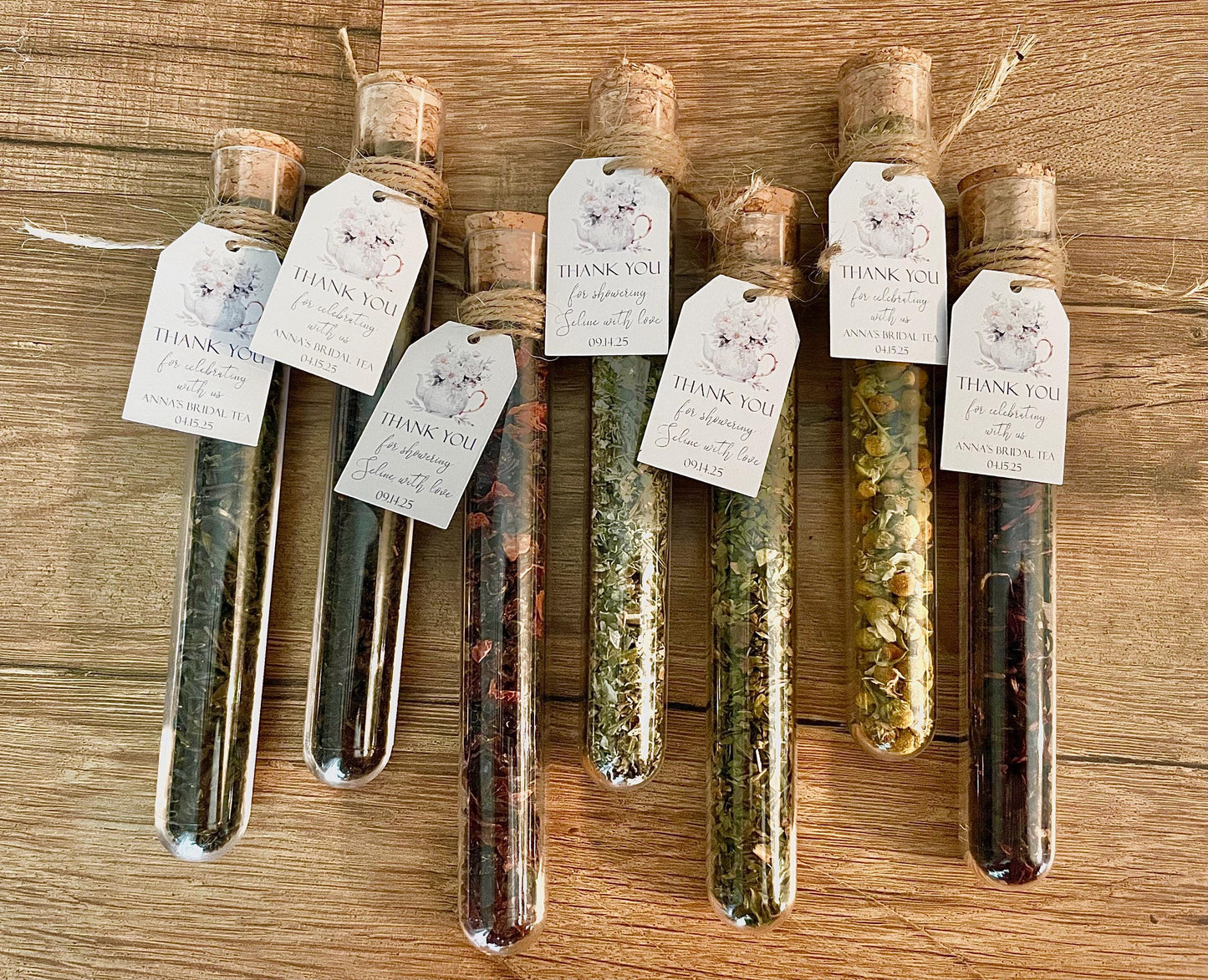 Bridal Shower Tea Party Favors , Personalized Wedding Favors, Love is Brewing Bridal Tea