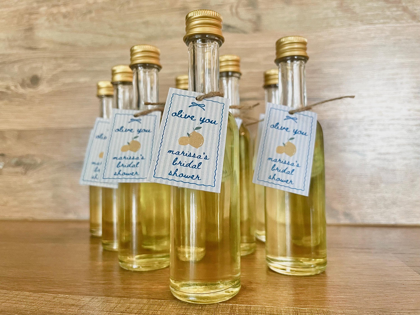 Personalized Olive Oil Wedding Favors - Italian Bridal Shower Favors, “Olive You” Party Gifts