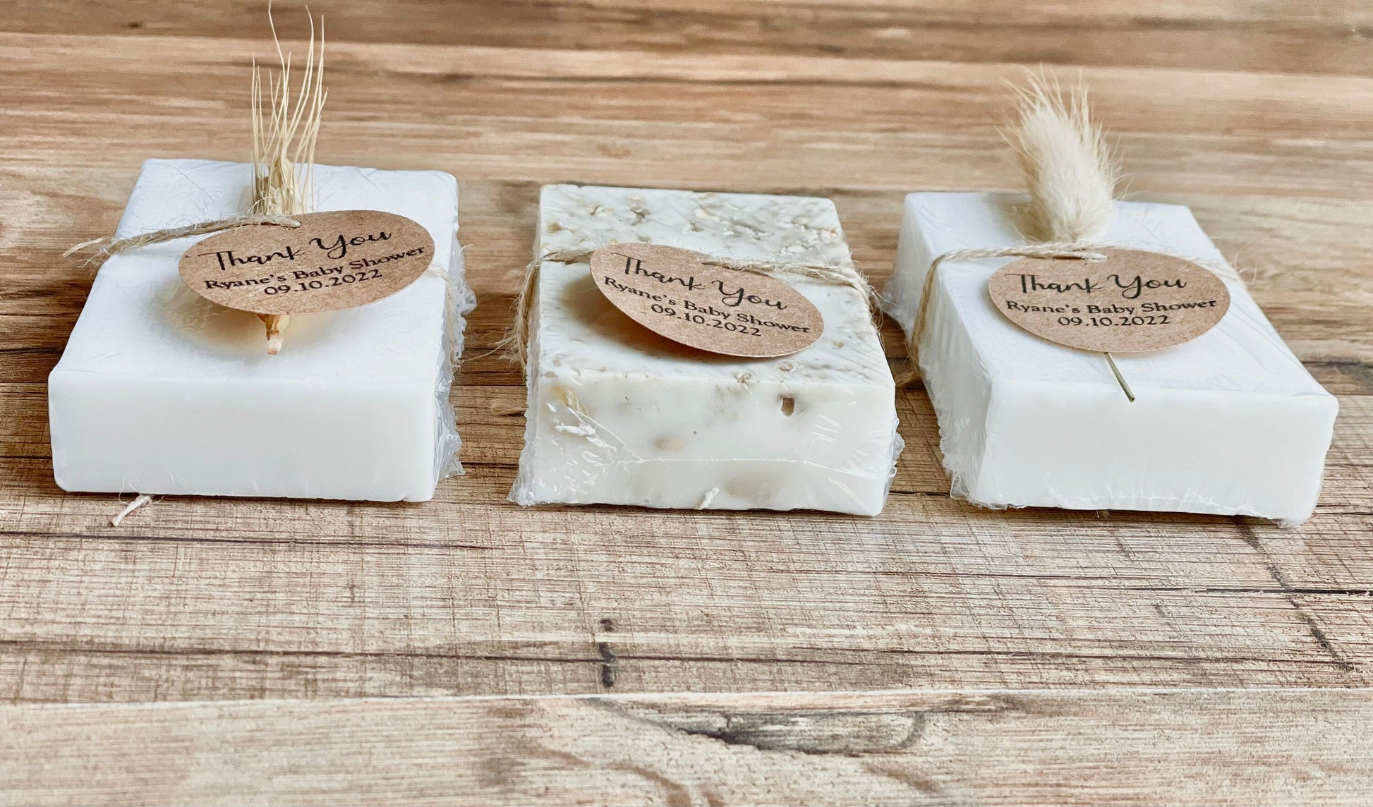 Minimalist Natural Essential Oil Soap Bar Baby Wedding Bridal Shower Favors