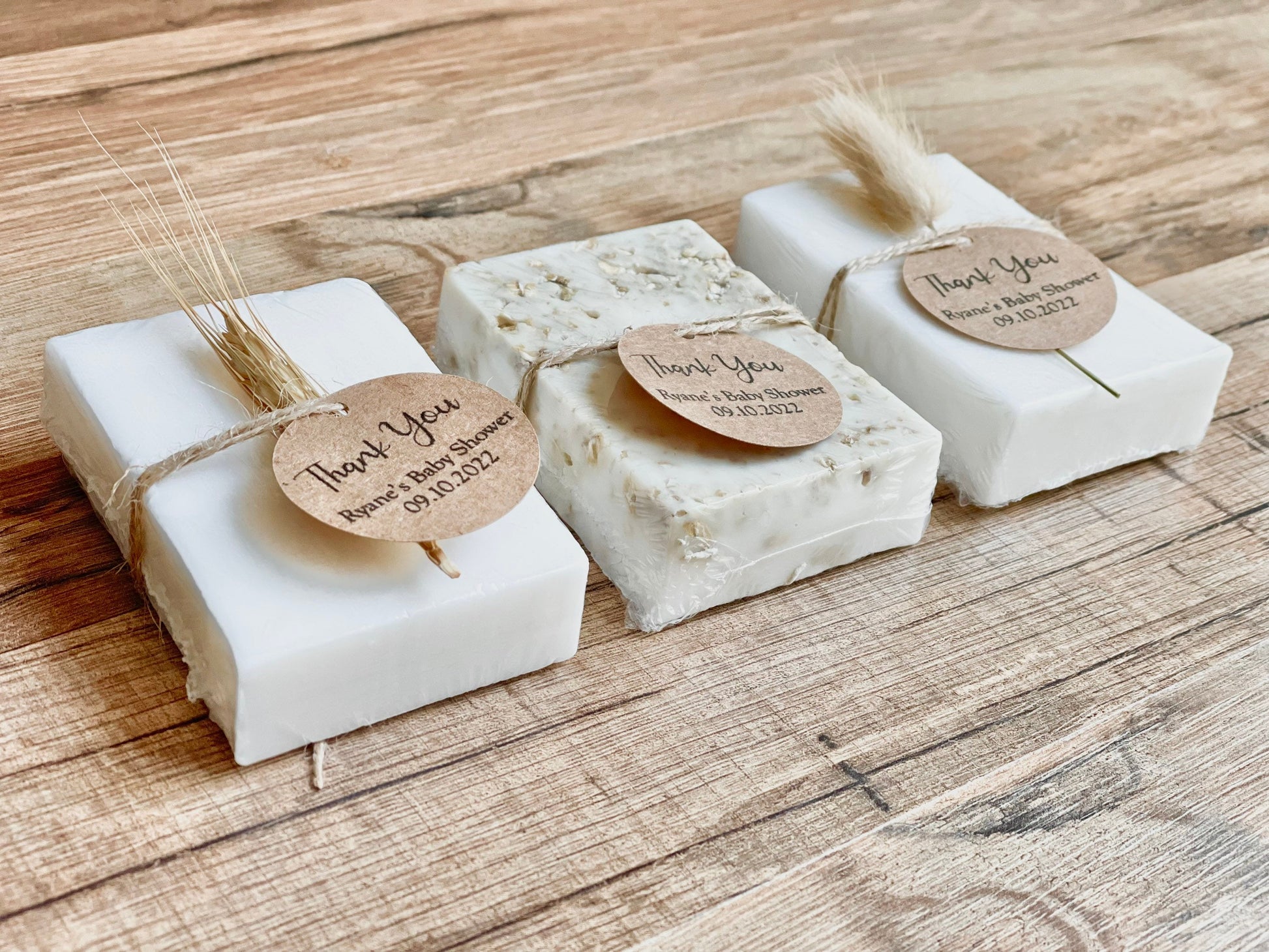 Minimalist Natural Essential Oil Soap Bar Baby Wedding Bridal Shower Favors