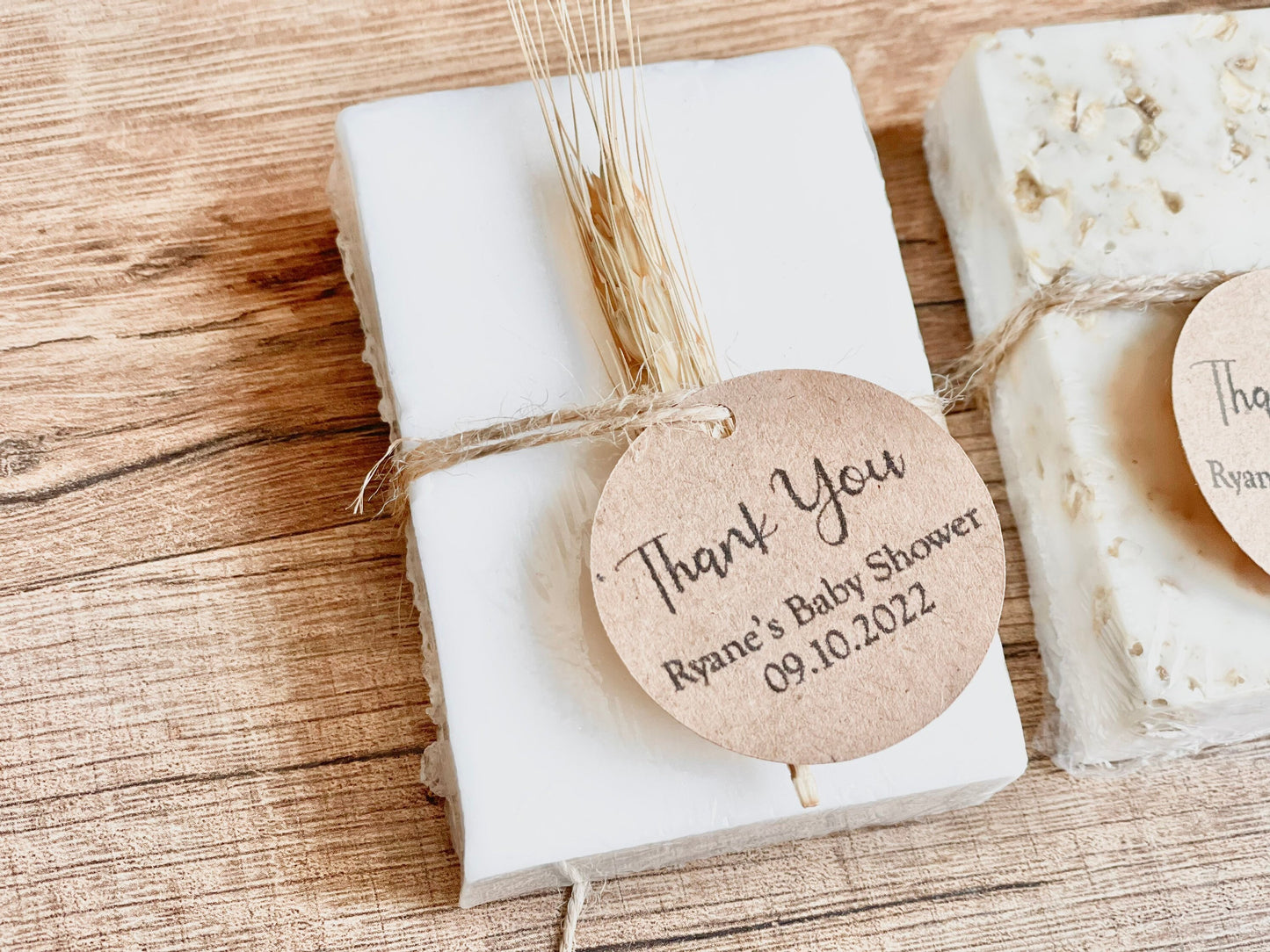 Minimalist Natural Essential Oil Soap Bar Baby Wedding Bridal Shower Favors