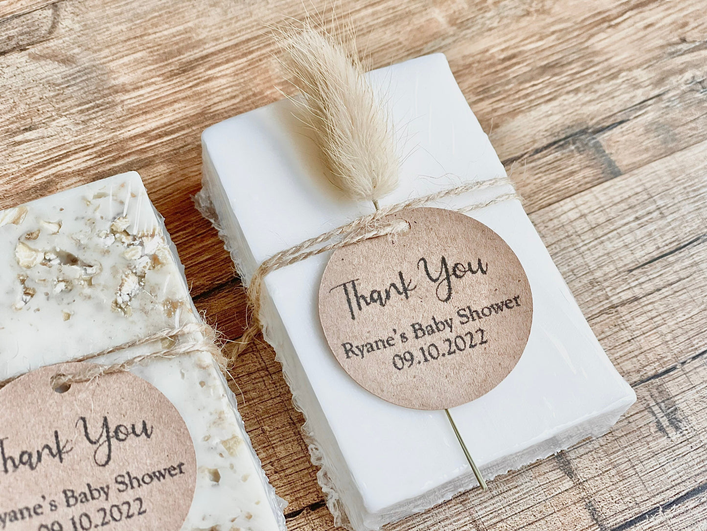 Minimalist Natural Essential Oil Soap Bar Baby Wedding Bridal Shower Favors