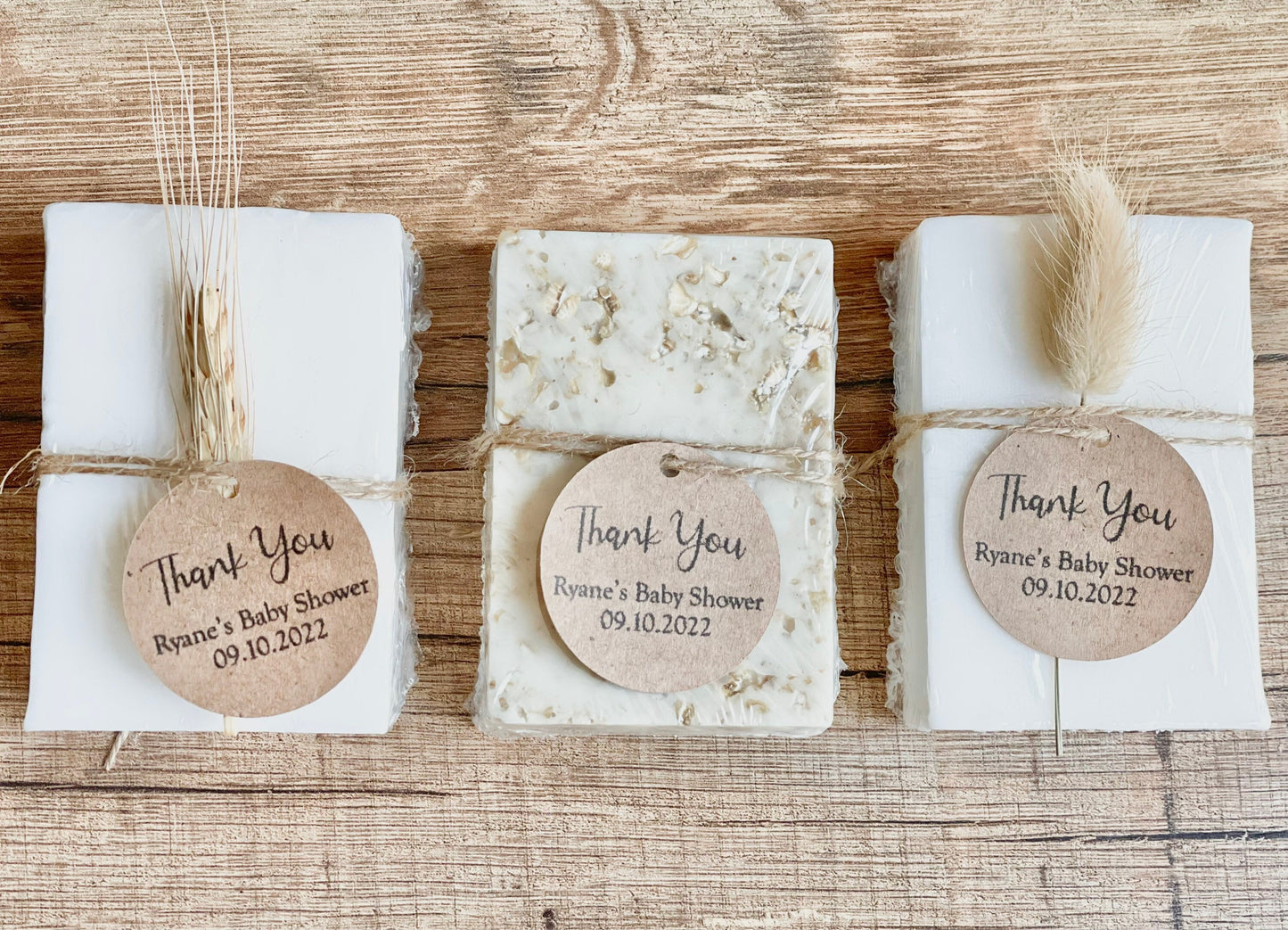 Minimalist Natural Essential Oil Soap Bar Baby Wedding Bridal Shower Favors