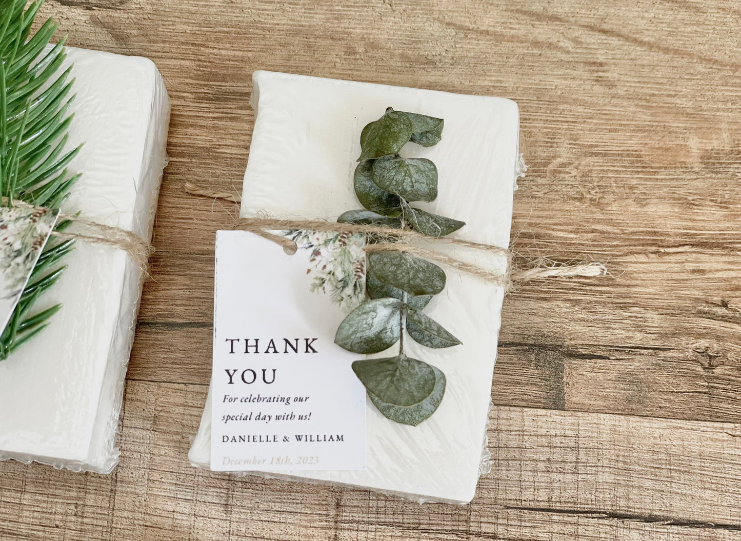 Winter Wedding Bridal Shower Soap Favors