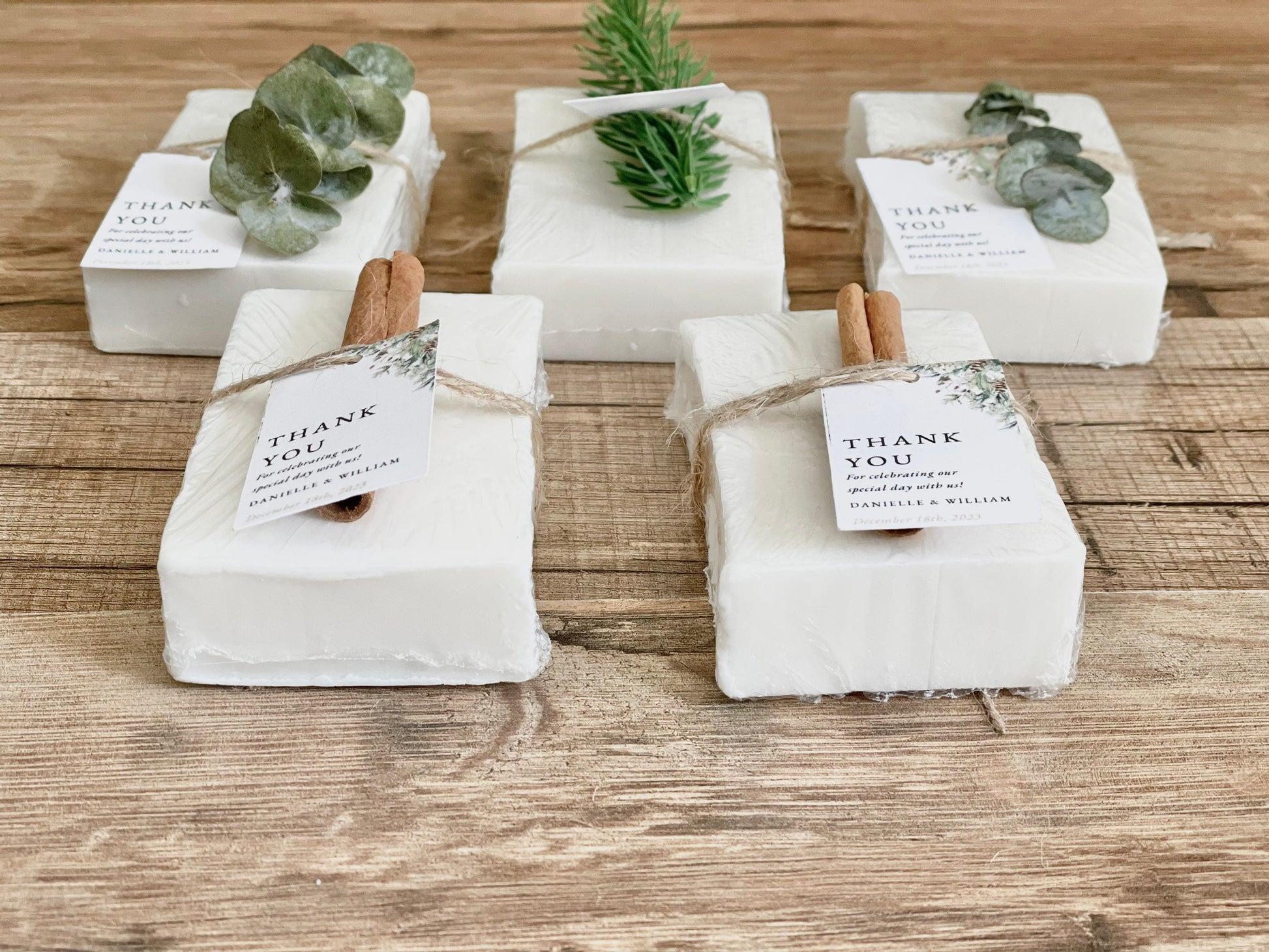 Winter Wedding Bridal Shower Soap Favors