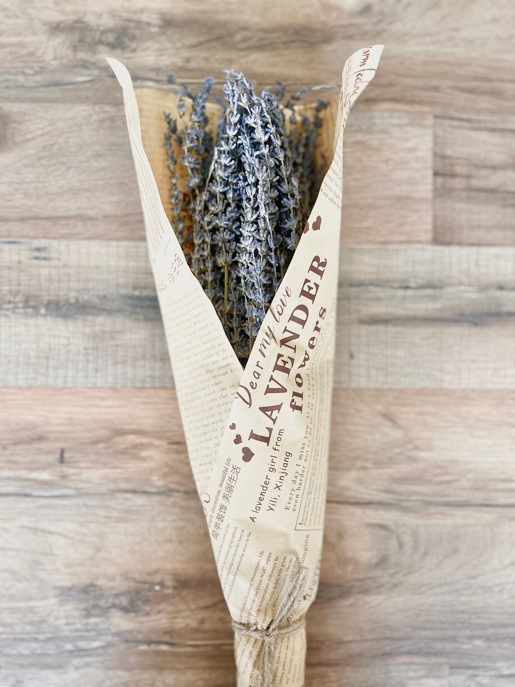 Dried Lavender Flower Sprig Bundle