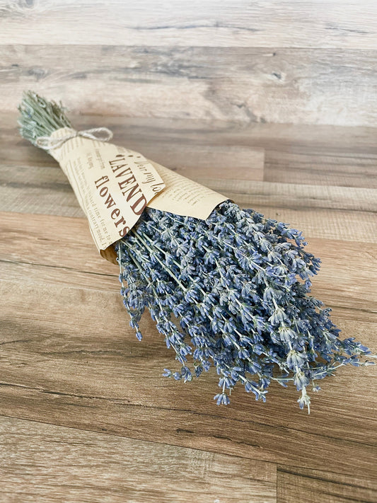 Dried Lavender Flower Sprig Bundle